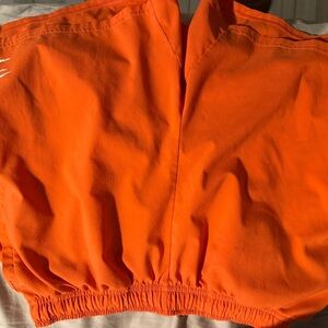 Gymshark Bright Orange Strapless Elastic Hem Top